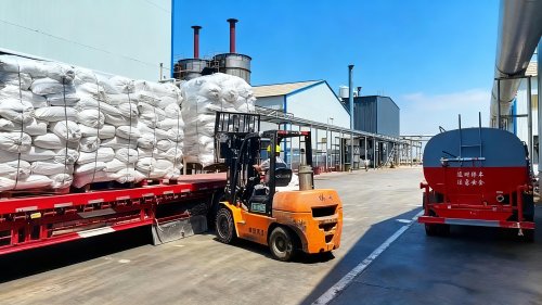 羧甲基纤维素钠产品出库装载过程