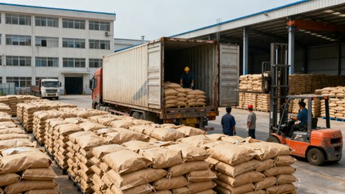 羧甲基淀粉CMS产品工厂装车现场