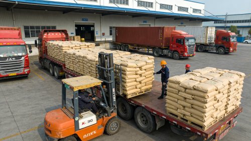 纤维素增稠剂生产基地装车发货现场