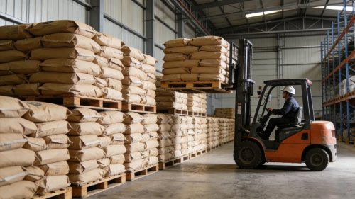 亲水性羧甲基纤维素钠工厂厂区及成品储存现场