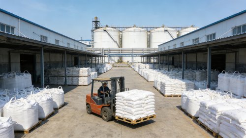 纤维素醚砂浆王装车现场