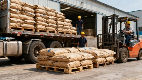 抹灰增稠剂HPMC砂浆产品装车出厂