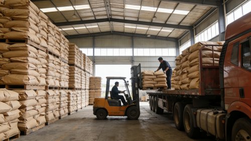 展示HPMC增稠作用原料装运情况