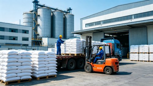CMC配方比例食品建材级羧甲基纤维素钠产品码垛