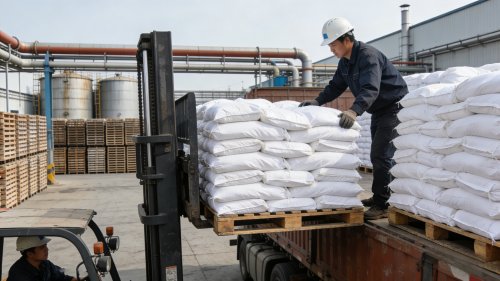 CMC技术指标取代度粘度纯度灰分食品级工业级石油钻井级羧甲基纤维素钠产品码垛